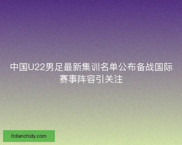 中国U22男足最新集训名单公布备战国际赛事阵容引关注